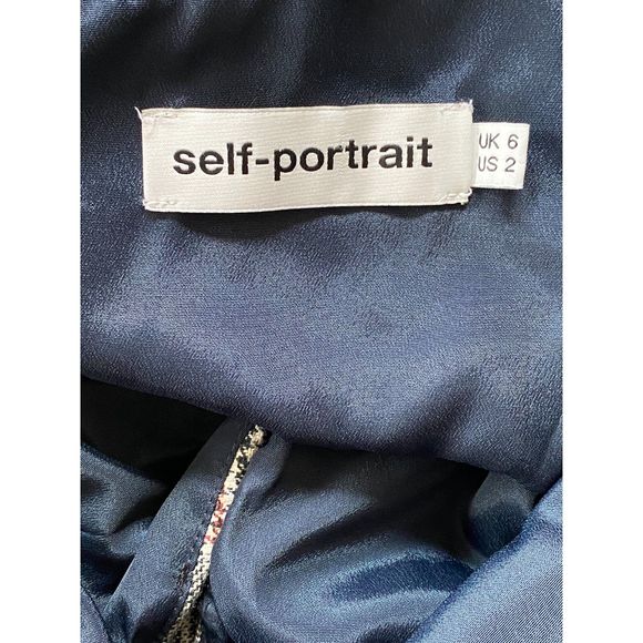 Self-Portrait Off‎ Shoulder Check Plaid Wool Top Womens Size US 2 UK 6 - Picture 8 of 12